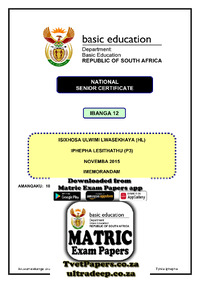 IsiXhosa HL P3 Nov 2015 Memo.pdf